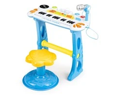 Pianinas su mikrofonu EcoToys, mėlynas