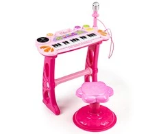 Pianinas su mikrofonu EcoToys, rožinis