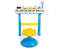 Pianinas su mikrofonu EcoToys, mėlynas
