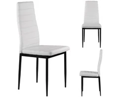 4-ių kėdžių komplektas ModernHome Prestige, baltas