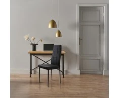 4-ių kėdžių komplektas ModernHome, juodas