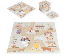 Didelis EVA putų kilimėlis vaikams Ūkis 90,5x90,5 cm 21 el. ECOTOYS