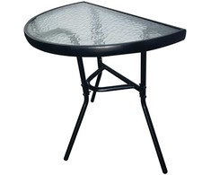 Bauerkraft Praktiškas stiklinis sodo stalas 70x40 cm