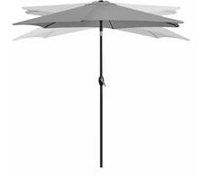 Longwell Industrial Reguliuojamas sodo skėtis 210 cm pilkos spalvos