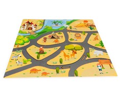 Ecotoys Edukacinis kilimėlis "safari" 9 dalių