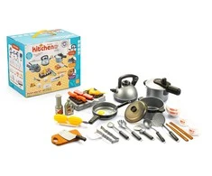 Puodų ir virtuvės aksesuarų rinkinys vaikams EcoToys