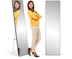 Modernhome Didelis stovimas veidrodis su siauru rėmu, 148 cm