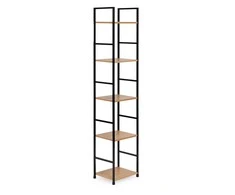 Knygų lentyna ModernHome Loft, 144,5x29x23,5 cm, ruda