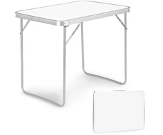MultiGarden Modernhome Turistinis stalas pikniko stalas, sulankstomas viršus 80x60 cm, baltas