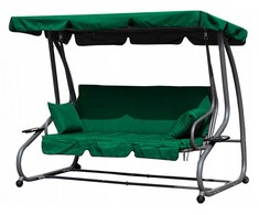 Modernhome Žalios sodo sūpynės-sofa, 200 x 120 x 164 cm