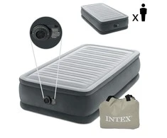 Pripučiamas čiužinys 191x99x46cm su įmontuotu elektriniu siurbliu INTEX 64412ND
