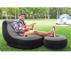Fotelis Pripučiama kedė su pufu INTEX Ultra Lounge 102x137x76cm, 64x28cm