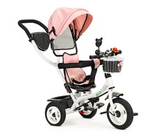 Ecotoys Triratukas Eco Toys, rožinis