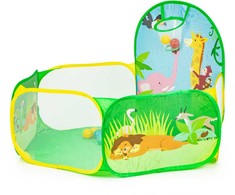 Sausas baseinas vaikams Iplay 130x130x80 cm su 50 kamuoliukų