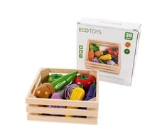 Medinių daržovių Ecotoys rinkinys