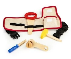 Mediniai įrankiai su diržu Ecotoys DIY