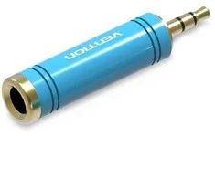 Vention VAB-S04-L przejściówka do kabli 3.5mm 6.5mm Mėlyna