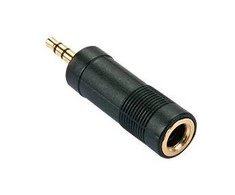 Adapteris - LINDY Stereo Adapteris 3.5mm į 6.3mm, Juodas