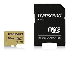 Atminties kortelė TRANSCEND 16GB UHS-I U1 Micro SD su adapteriu SD