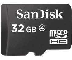 Atminties kortelė MEMORY Micro SDHC 32GB CLASS4/SDSDQM-032G-B35 SANDISK