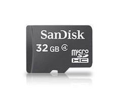 Atminties kortelė MEMORY Micro SDHC 32GB CLASS4/SDSDQM-032G-B35 SANDISK