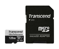 Atminties kortelė TRANSCEND 128GB Micro SD su adapteriu UHS-I U3 A2