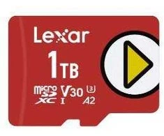 Atminties kortelė MEMORY Micro SDXC 1TB UHS-I/PLAY LMSPLAY001T-BNSNG LEXAR