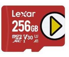 Atminties kortelė Lexar PLAY | 256 GB | Micro SDXC | Flash atminties klasė 10