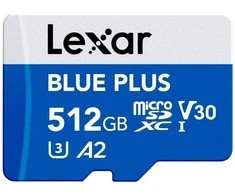 Atminties kortelė MEMORY Micro SDXC 512GB UHS-I/W/A LMSBLPL512G-BNANG LEXAR