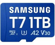 Atminties kortelė SAMSUNG T7 Micro SD Memory Card 1TB for Smartphones Tablets and Handheld Consoles iki 170MB/s Read