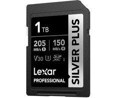 SDXC atminties kortelė - Lexar Professional Sidabrinis PLUS SDXC 1TB 205MB/s skaitymas, 150MB/s rašymas
