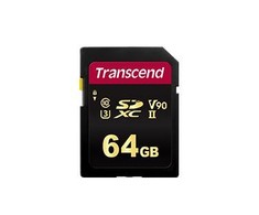 Transcend atminties kortelė 64GB SDXC 700S CL10 UHS-II U3, rašymo/rašymo 285/180MB/s