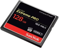 Atminties kortelė SanDisk Extreme Pro CompactFlash, 128 GB