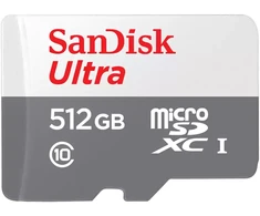 Atminties kortelė SanDisk Ultra Micro SDXC UHS-I Class 10, 512 GB, su adapteriu
