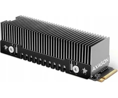AXAGON CLR-M2XT pasyvus - M.2 SSD, 80 mm SSD, ALU korpusas, silikoninės šiluminės pagalvėlės, aukštis 20 mm