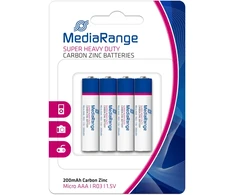MediaRange BATTERY CARBON-ZINC AAA 1.5V/4PCS MRBAT141 MEDIARANGE