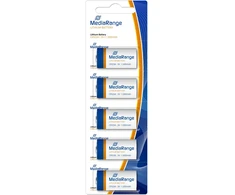 MediaRange BATTERY LITHIUM CR123A 3V/5PCS MRBAT150 MEDIARANGE