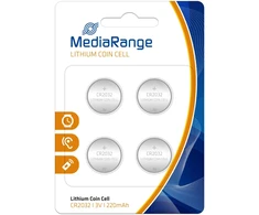 BATTERY LITHIUM CR2032 3V/4PCS MRBAT132 MEDIARANGE