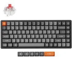 Klaviatūra žaidimams Keychron K2 Max Keychron Super Raudona belaidė mechaninė su pašvietimu szaro-juoda