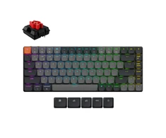 Belaidė mechaninė klaviatūra Keychron K3 Version 3 (K3X-B1) | RGB | Raudoni jungikliai (Red switches)