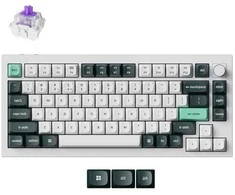 Klaviatūra Keychron Q1 HE 75% magnetinis jungiklis Shell Baltas