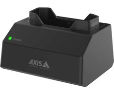„Axis W700 Mk II“ – įkrovimo ir sinchronizavimo stotelė – 1 lizdas + kintamosios srovės maitinimo šaltinis – 15 vatų (prie kūno nešiojamos kameros jungtis) – juoda NCS S 9000-N – Europa – skirta AXIS W101, W101 prie kūno nešiojamai kamerai, W120, W800