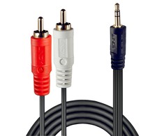 GARSO KABELIS 2XRCA/3.5MM M/M 3M/35682 LINDY