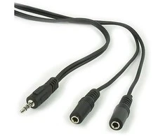 Kabelis Gembird Jack 3.5mm - Jack 3.5mm x2 5m juoda (CCA-415)