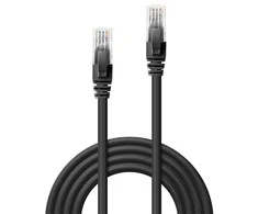 Tinklo Kabelis - LINDY Cat.6 U/UTP Tinklo Kabelis, RJ45, M/M, 250MHz, 0.5 m, Juodas