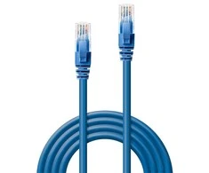 Tinklo Kabelis - LINDY Cat.6 U/UTP Tinklo Kabelis, RJ45, M/M, 250MHz, 1 m, Mėlynas