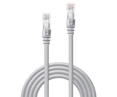 Tinklo Kabelis - LINDY Cat.6 U/UTP Tinklo Kabelis, RJ45, M/M, 250MHz, 2 m, Pilkas