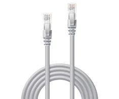 Tinklo Kabelis - LINDY Cat.6 U/UTP Tinklo Kabelis, RJ45, M/M, 250MHz, 2 m, Pilkas