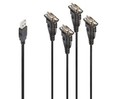 KABELIO KONVERTERIS USB Į SERIAL/4PORT 42675 LINDY