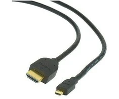 GEMBIRD CC-HDMID-10 Gembird HDMI -HDMI Micro kabelis su auksinėmis jungtimis, 3 m, urmu pakuotė